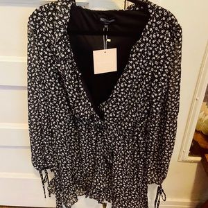 Kittenish hayley floral ruffle dress